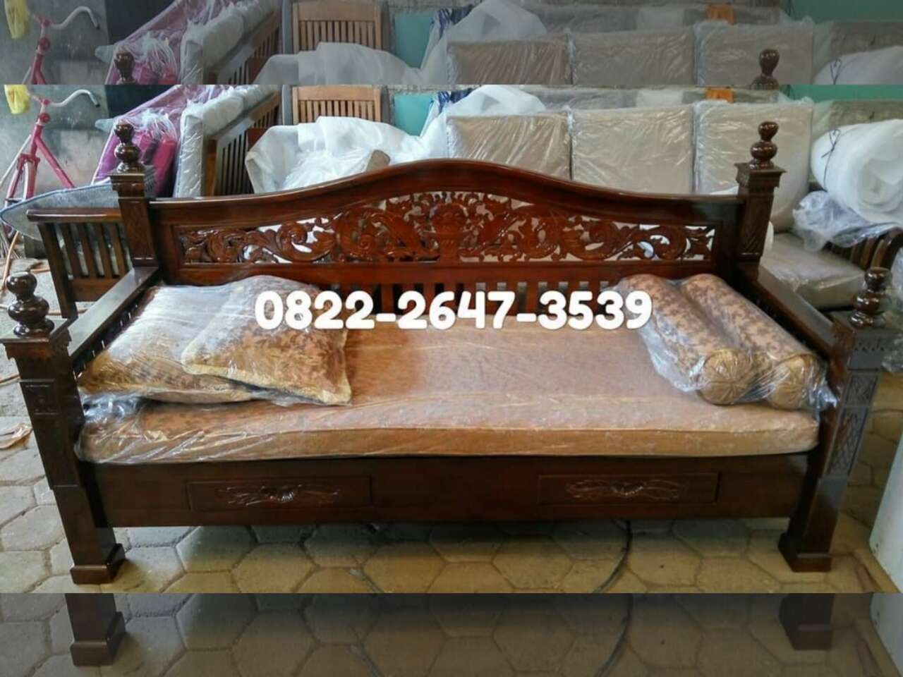 bale bale, daybed, bale bale rahwana, bale bale kayu jati, daybed ukiran, daybed ukiran kayu jati, daybed kayu jati, bale bale ukiran kerawang