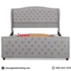 TEMPAT TIDUR SHINY SILVER GREY KING SIZE (2) dipan minimalis, dipan tempat tidur, tempat tidur kayu jati, tempat tidur lapis kain, tempat tidur minimalis, tempat tidur modern, terra tempat tidur