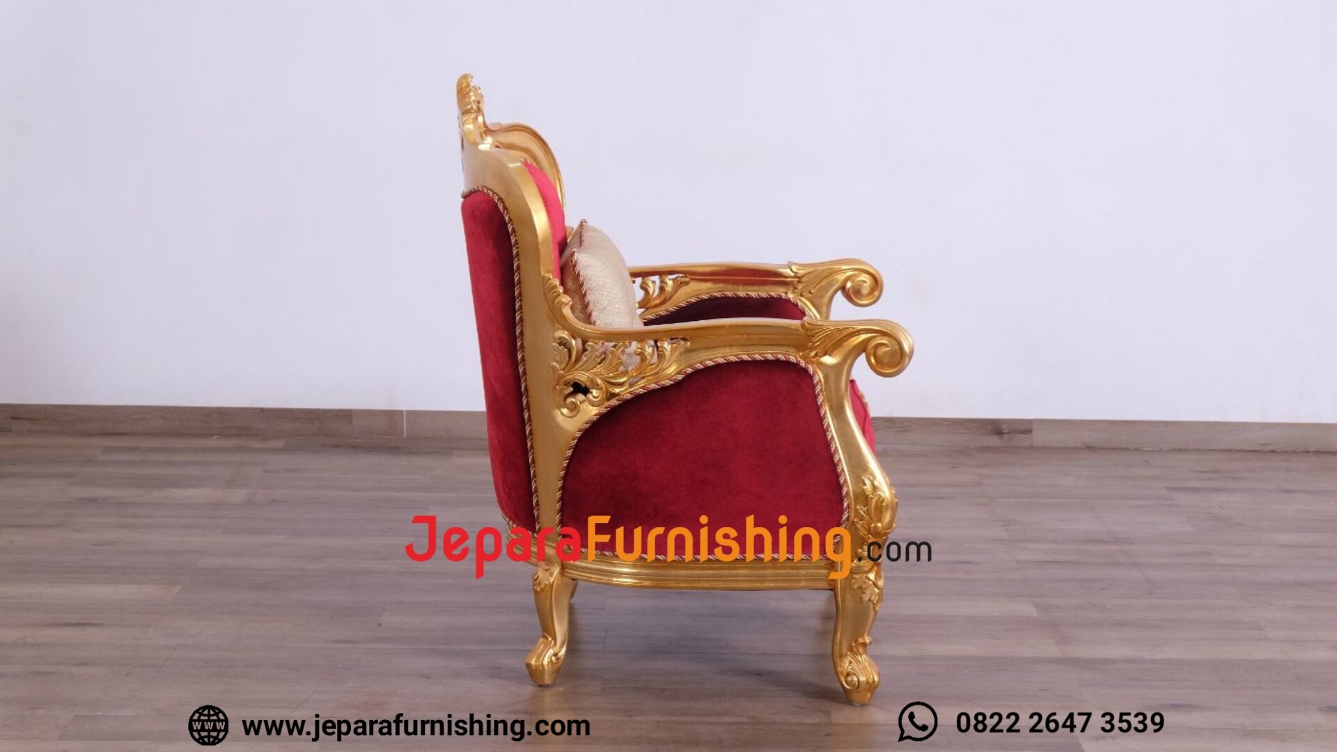 1 Sofa Ruang Tamu Victoria Curved Golden Red (1)