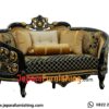 2 Sofa Ruang Tamu Victoria Curved Gold on Black 2 Sofa Ruang Tamu Victoria Curved Gold on Black