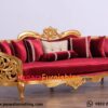 3 Sofa Ruang Tamu Victoria Curved Golden Red