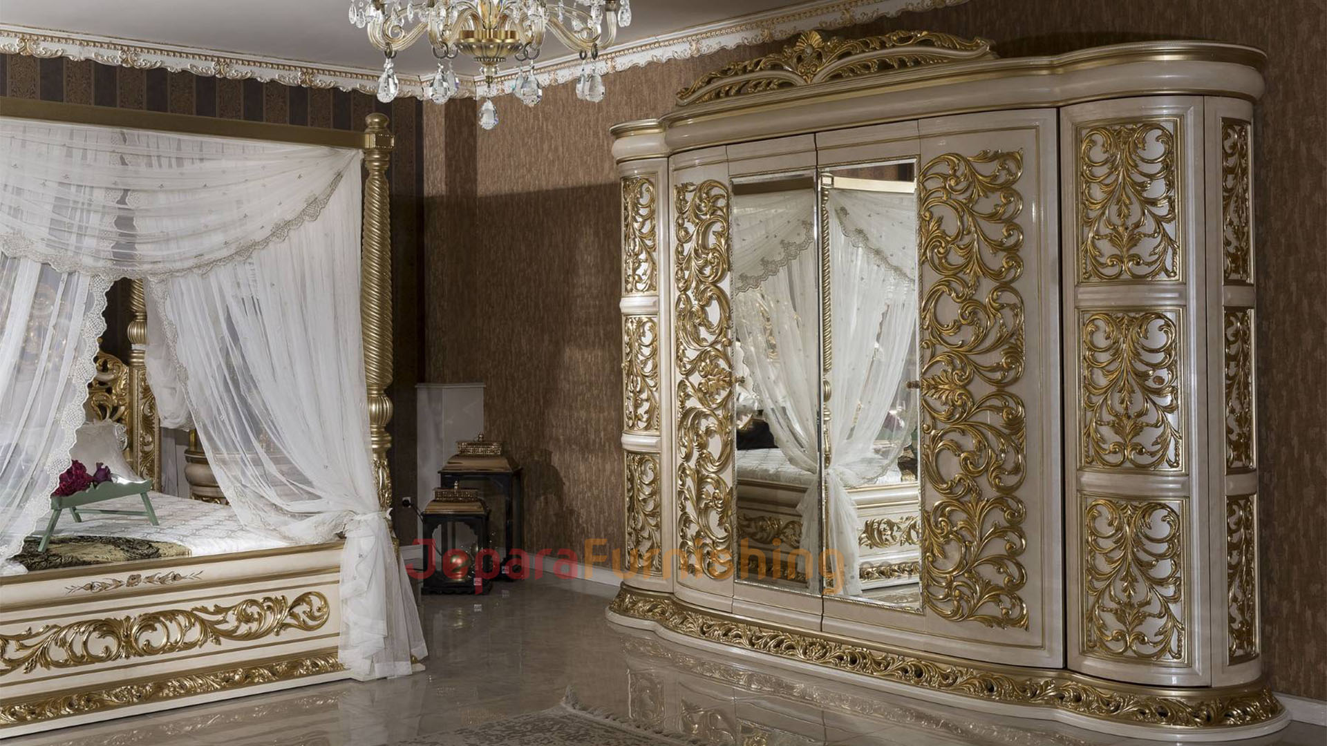 Lemari Set Tempat Tidur Mewah SUPRINCESS CANOPY