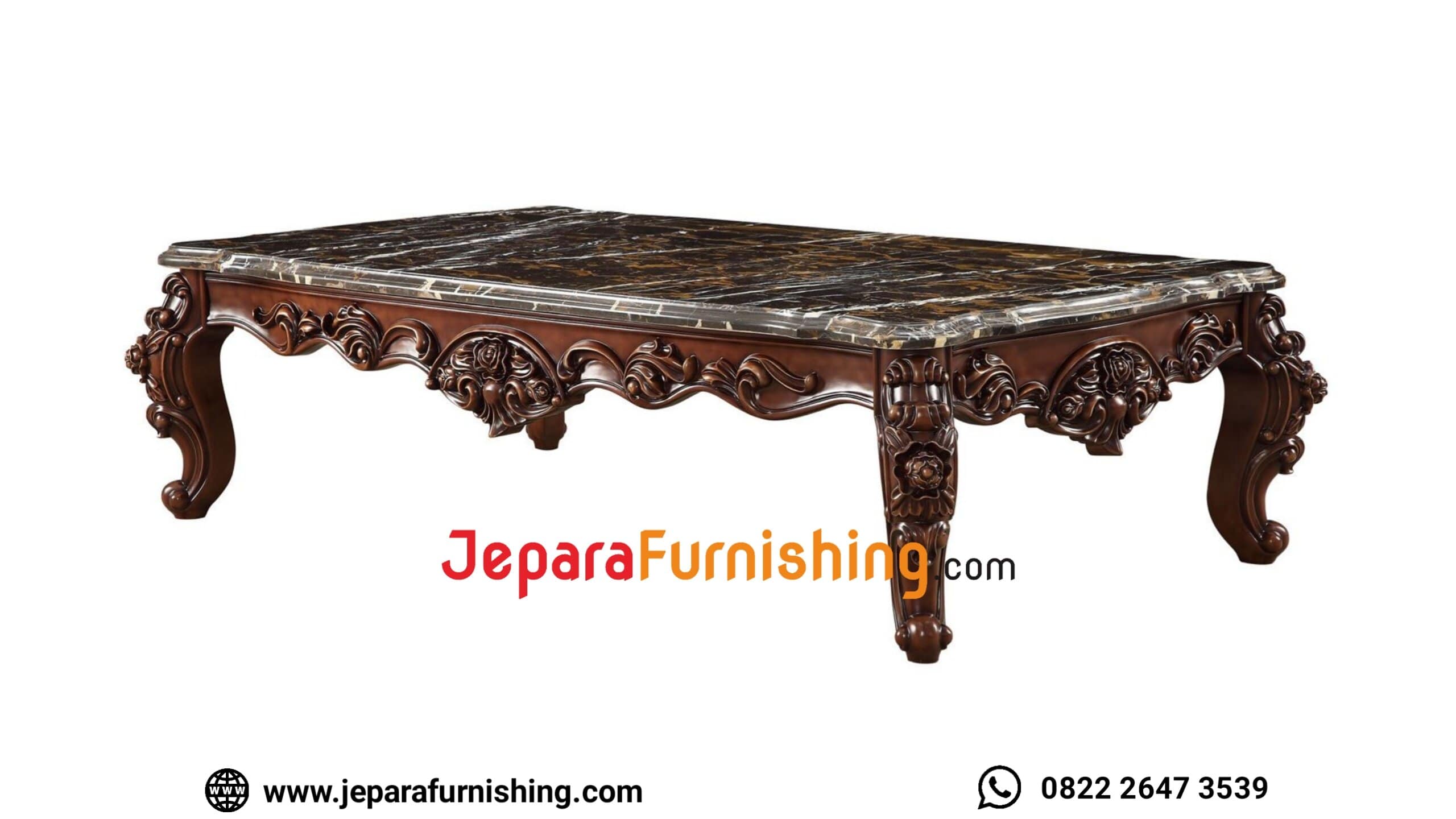 Meja Utama Sofa Ruang Tamu Mewah Espresso - Kayu Jati Meja Utama Sofa Ruang Tamu Mewah Espresso - Kayu Jati