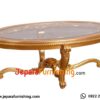 Meja Utama Sofa Ruang Tamu Victoria Curved Golden Red