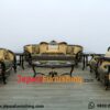 Set Sofa Ruang Tamu Victoria Curved Gold on Black Set Sofa Ruang Tamu Victoria Curved Gold on Black