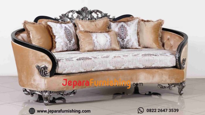 Set Sofa Tamu Victoria - Kayu Mahoni Solid (4)