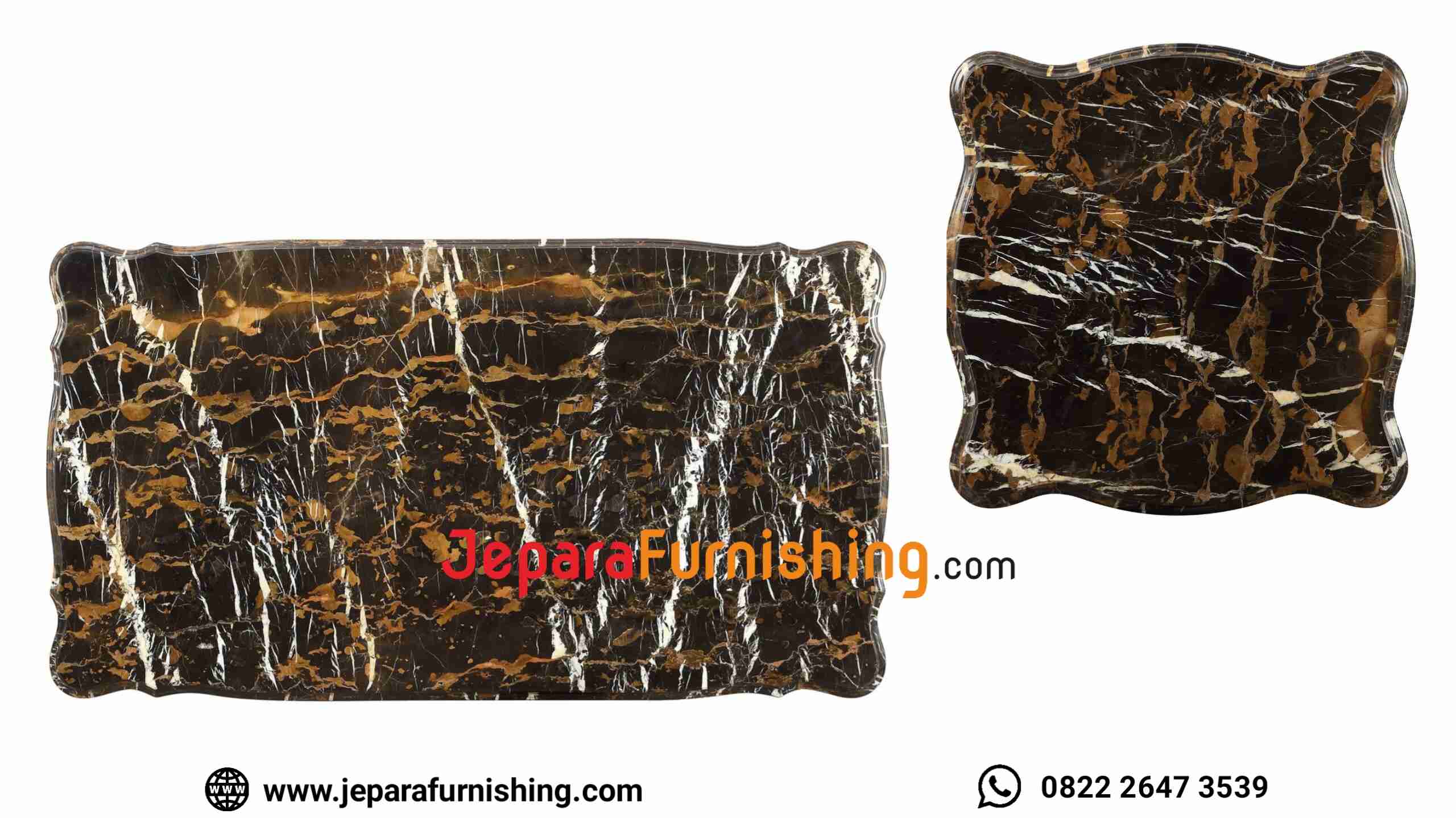 Top Meja Marmer Sofa Ruang Tamu Mewah Espresso - Kayu Jati Top Meja Marmer Sofa Ruang Tamu Mewah Espresso - Kayu Jati
