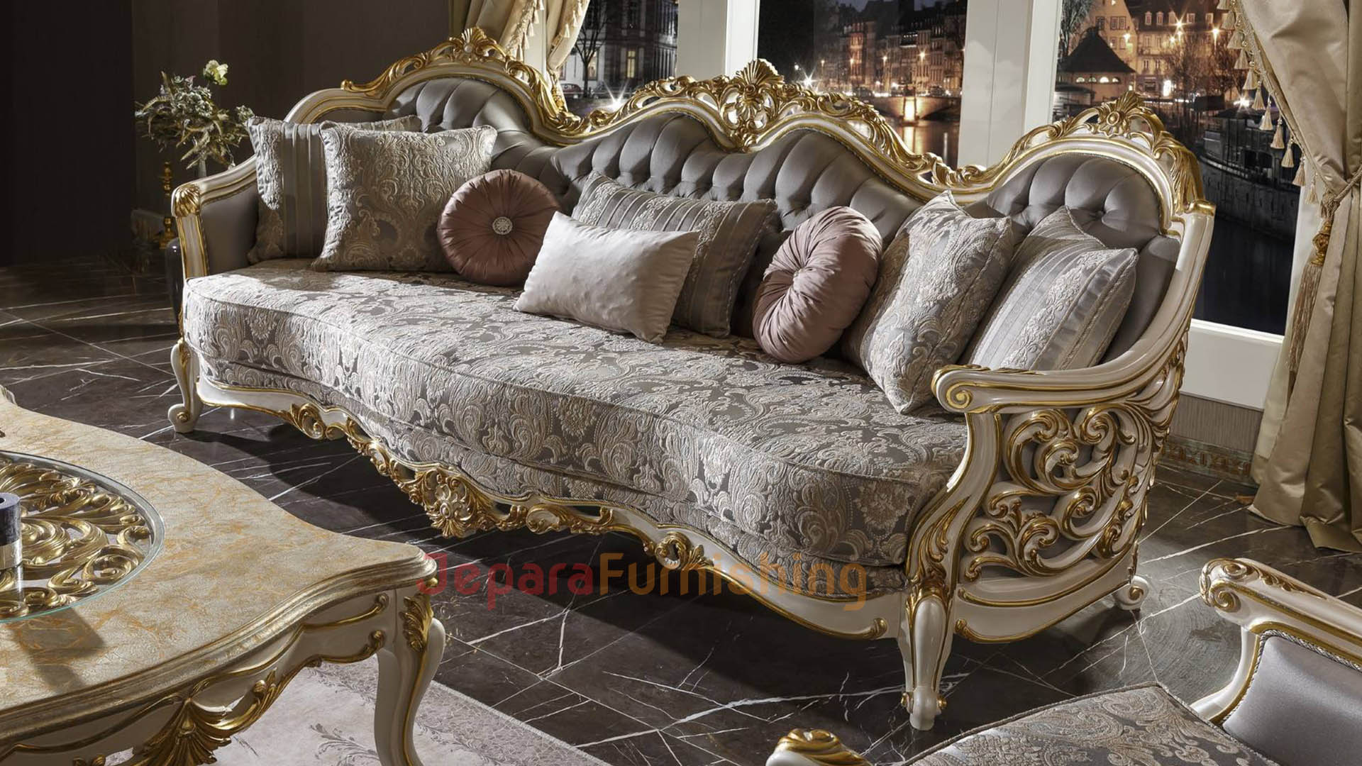 Kursi Tamu Sofa Mewah 4 Bangku Set Sofa Tamu Mewah Suprincess Ruang Tamu