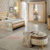 Kamar Set - Tempat Tidur Mewah Golden Scarf on White