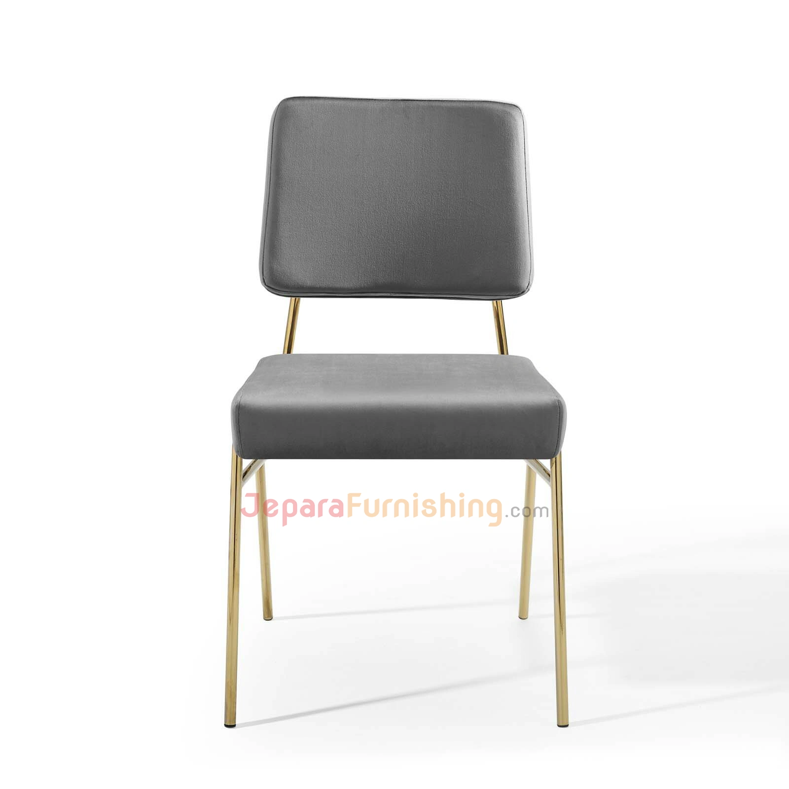Kursi cafe dan makan minimalis besi gold stainless - Aley Gray 3