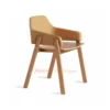 kursi makan hansa gold brown minimalis modern