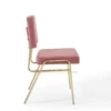 kursi makan minimalis stainless gold - aley pink 2 kursi makan minimalis stainless gold - aley pink 2