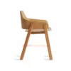kursi makan restoran hansa gold brown minimalis modern
