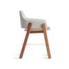 kursi makan restoran minimalis kayu jati - HANSA CLOUD ARMCHAIR