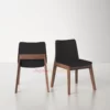 kursi minimalis arley black leather - kayu jati kursi minimalis arley black leather - kayu jati