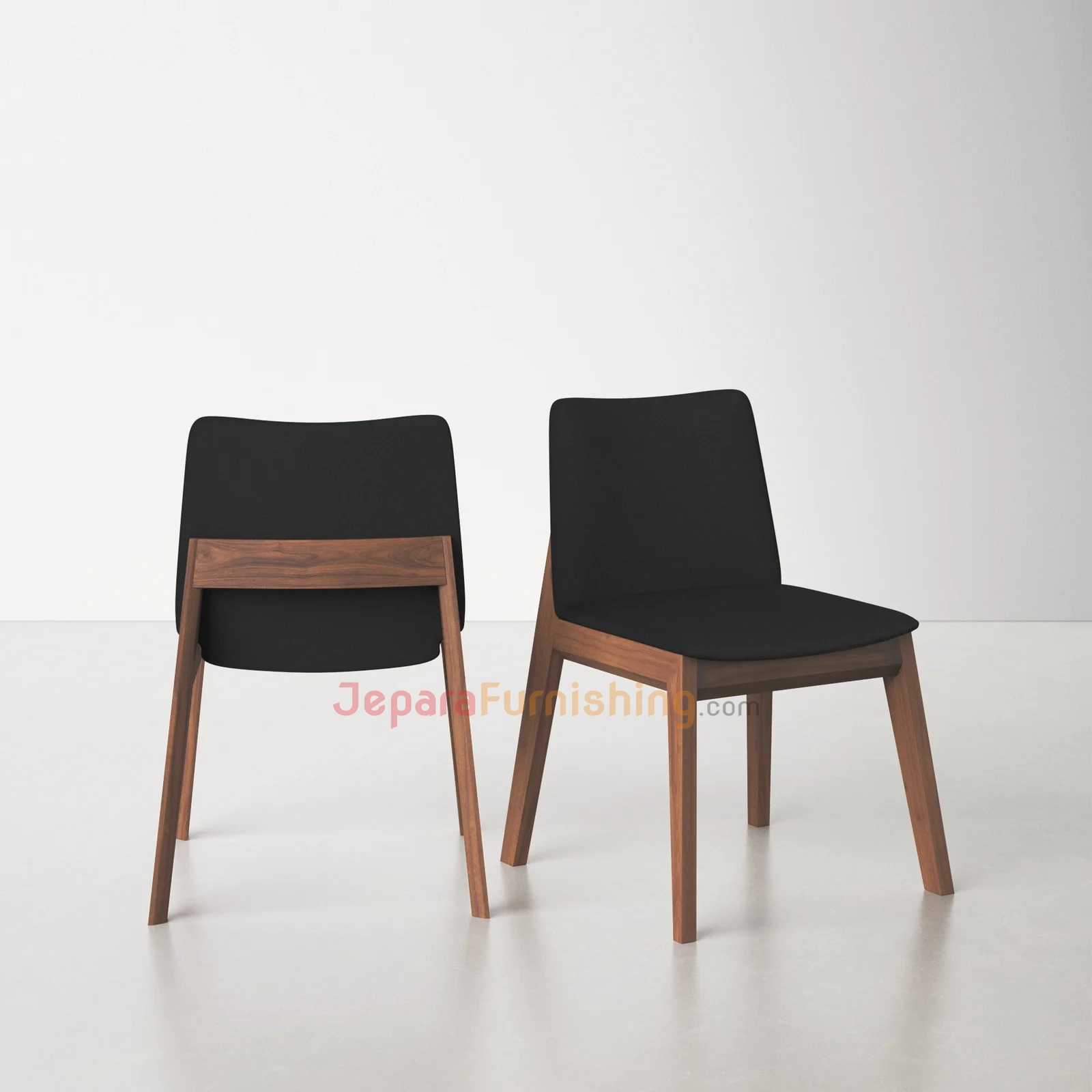 kursi minimalis arley black leather - kayu jati kursi minimalis arley black leather - kayu jati