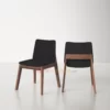 kursi minimalis modern arley black leather - kayu jati kursi minimalis modern arley black leather - kayu jati