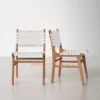 set kursi makan minimalis cafe dan resto - Herman White Leather set kursi makan minimalis cafe dan resto - Herman White Leather