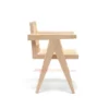 Jeneta Rotan Minimalis Armchair (Natural) - Kursi Makan Cafe & Resto