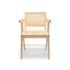 Jeneta Rotan Minimalis Armchair (Natural) - Kursi Makan Cafe dan Resto