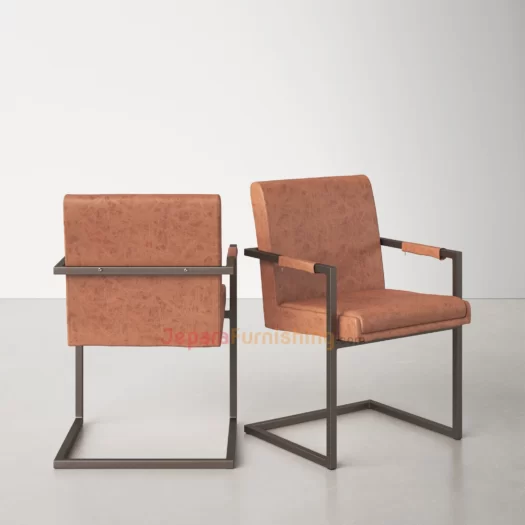 Products 33 Kursi Besi Minimalis Kania Brwon Leather (1)
