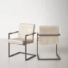 Kursi Besi Minimalis - Kania Cream Leather (3)
