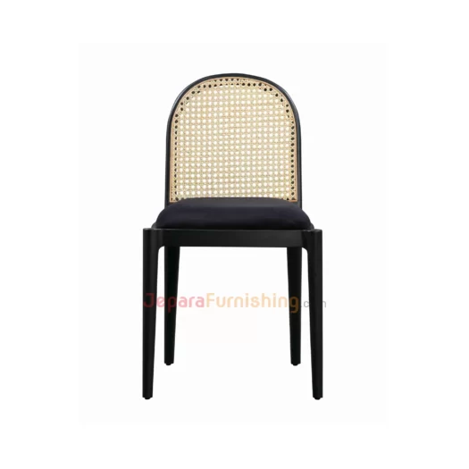Kursi Makan Minimalis Kayu Jati - Modern Black Ladcer (1)