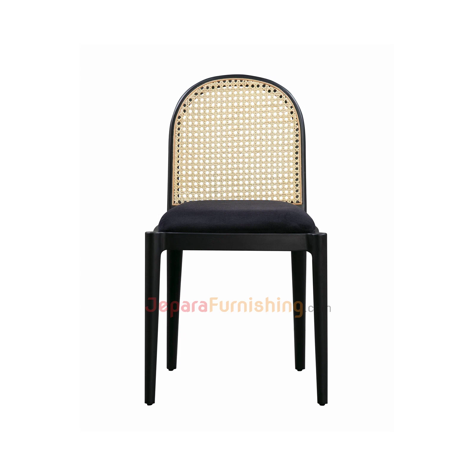 Kursi Makan Minimalis Kayu Jati - Modern Black Ladcer (1)