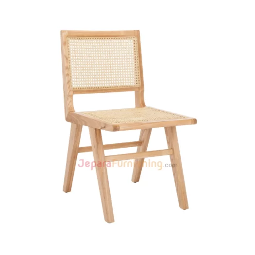 kursi makan cafe dan resto minimalis (natural) - Itcus Rotan