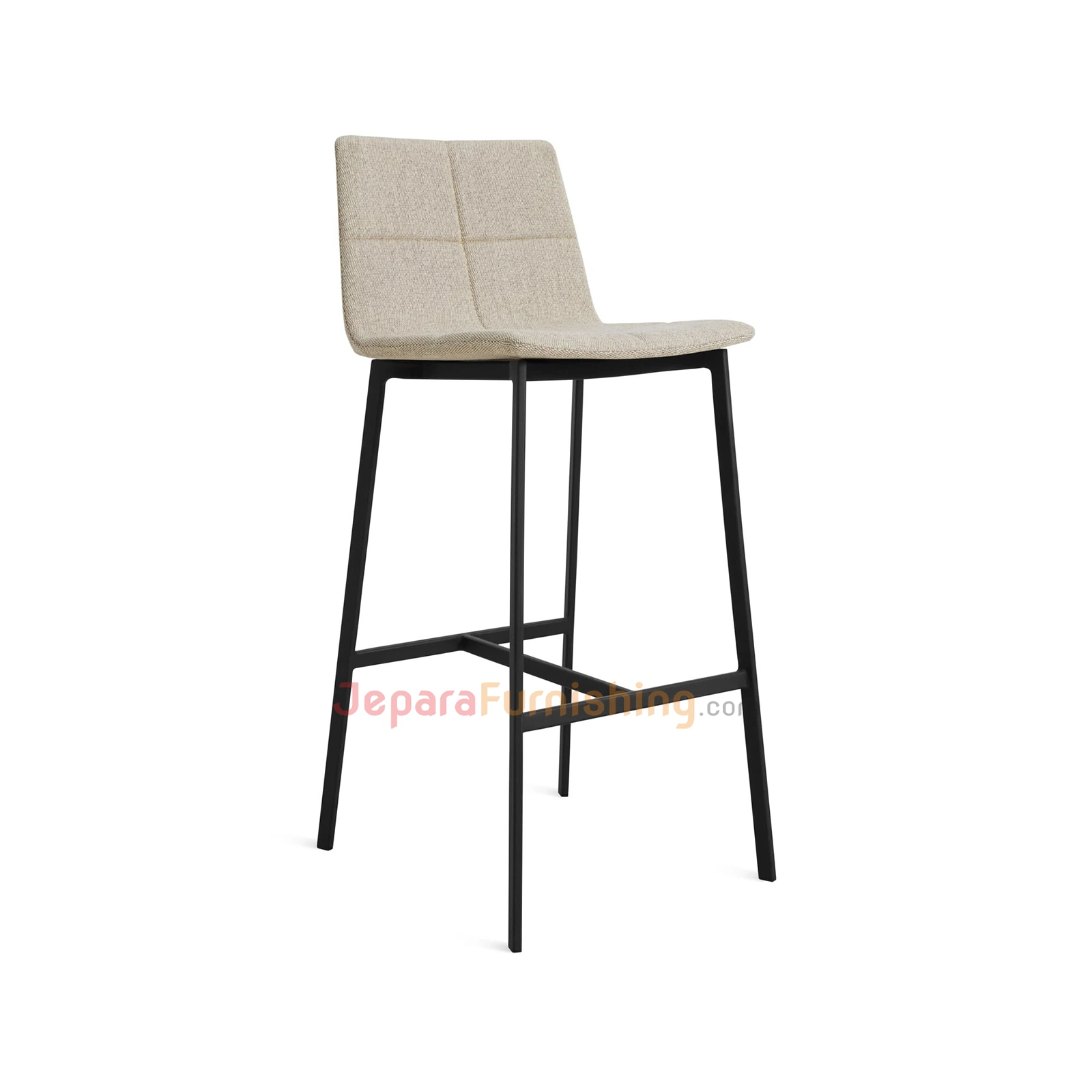 Beter Bar Stool (Cream) - Kursi Bar Besi Minimalis Modern (3)
