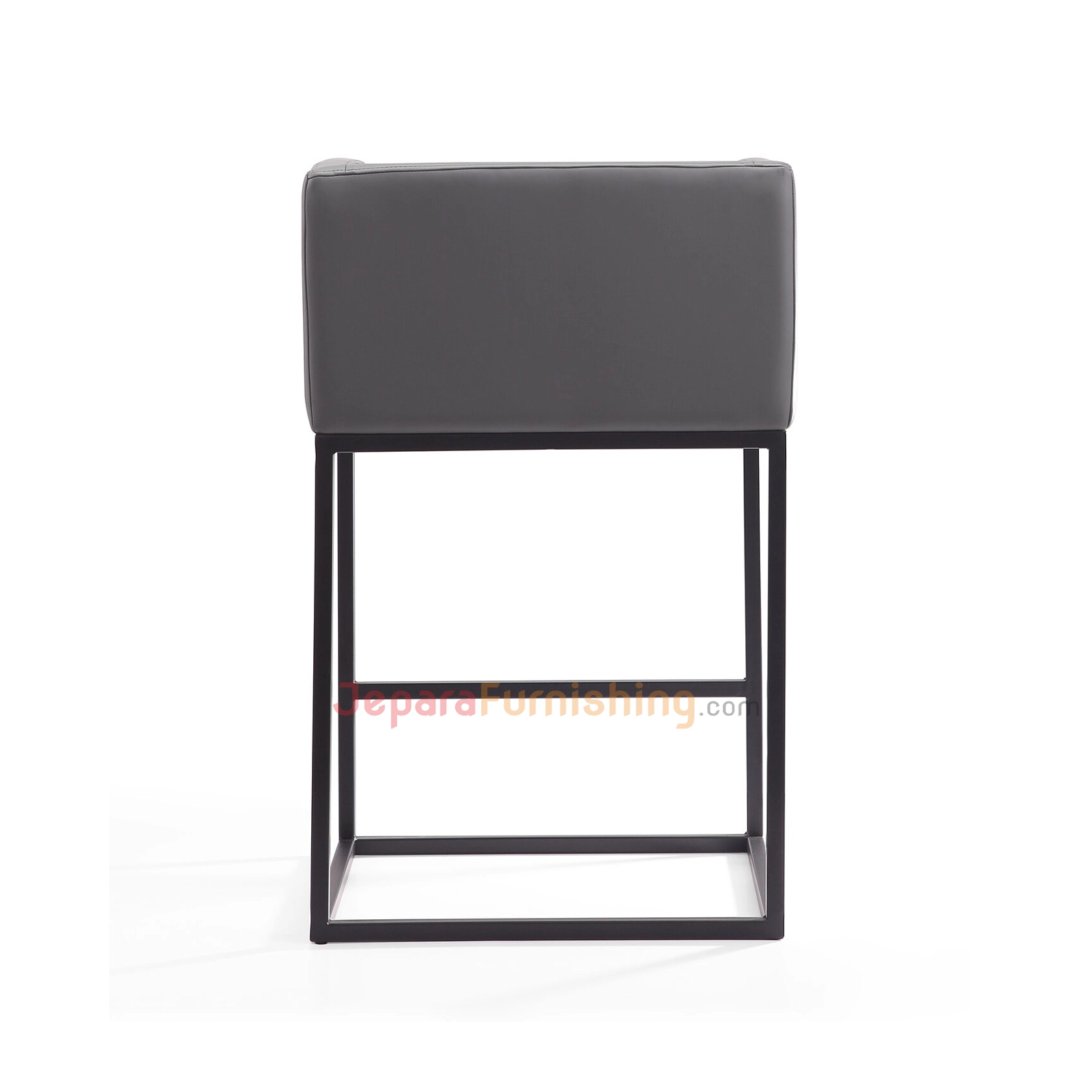 Champion Bar Stool Gray & Black - Kursi Bar Minimalis Besi (1)