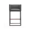 Champion Bar Stool Gray & Black - Kursi Bar Minimalis Besi