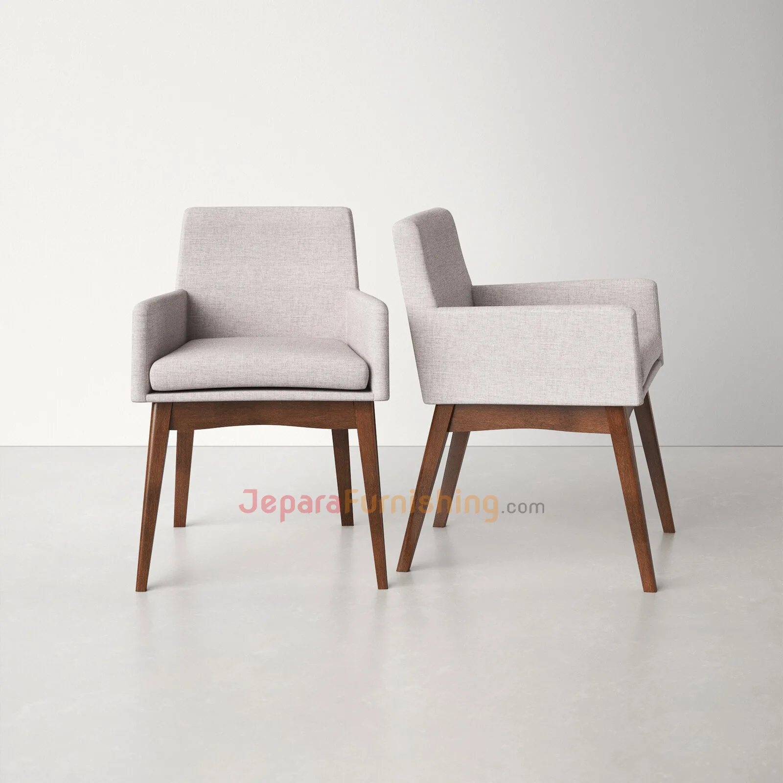 Flatrone Armchair Beige - Kursi Makan Modern Flatrone Armchair Beige - Kursi Makan Modern