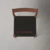 Kursi Cafe Minimalis Kayu Jati - Vincent Black Leather Kursi Cafe Minimalis Kayu Jati - Vincent Black Leather