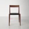 Kursi Makan Minimalis Kayu Jati - Vincent Black Leather Kursi Makan Minimalis Kayu Jati - Vincent Black Leather