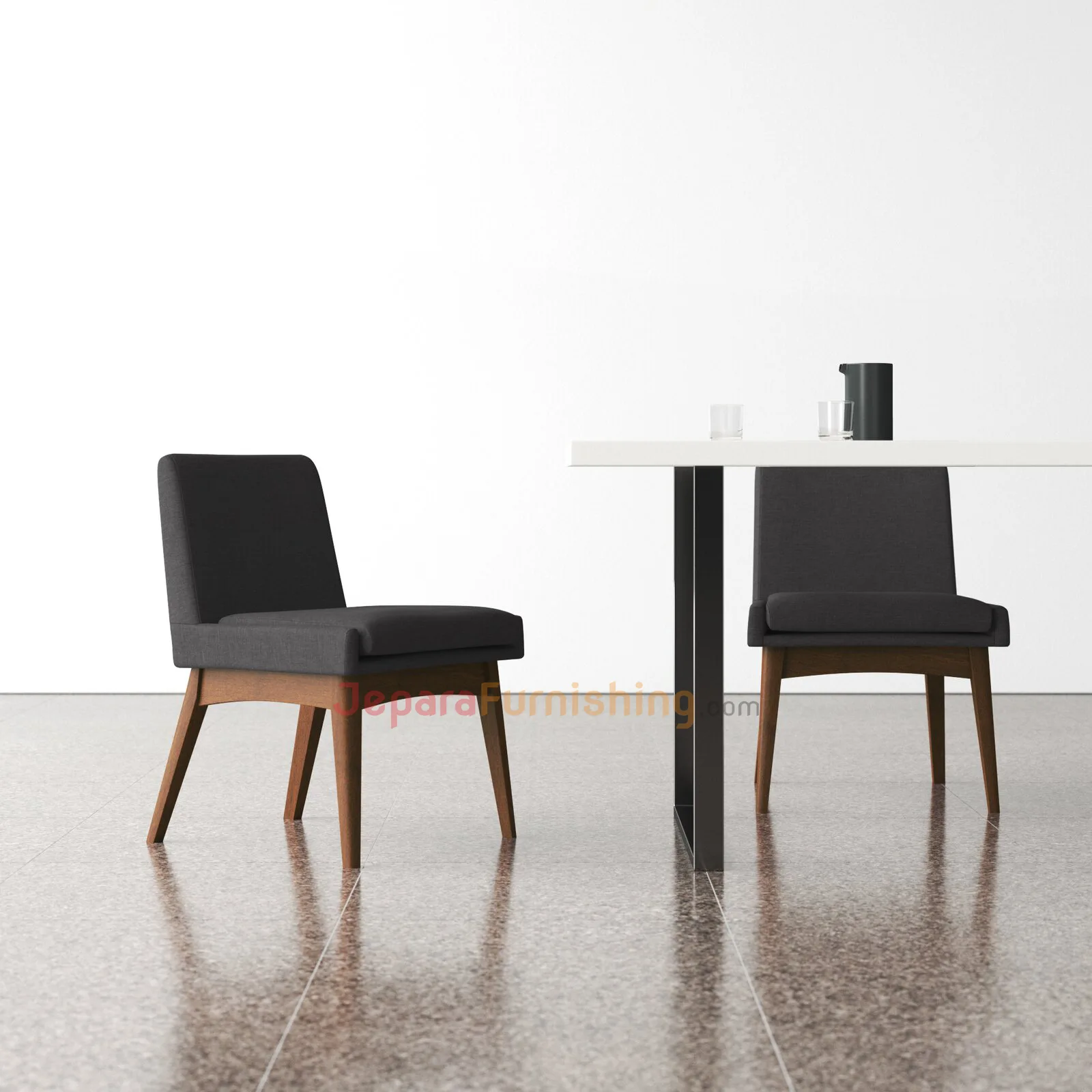 Kursi Makan Modern Kayu Jati - Alron Gravel Minimalis Kursi Makan Modern Kayu Jati - Alron Gravel Minimalis