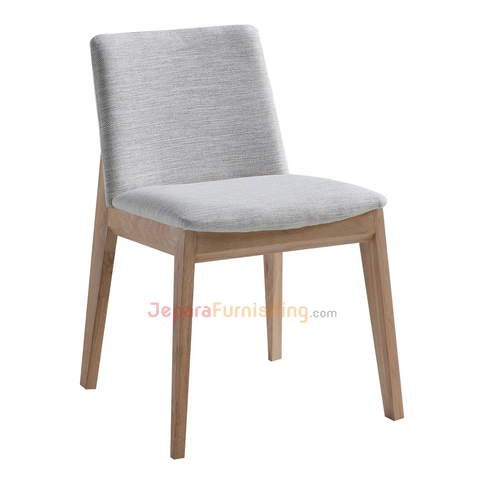 Kursi Resto Minimalis Modern Kayu Jati - Ohani Light Gray
