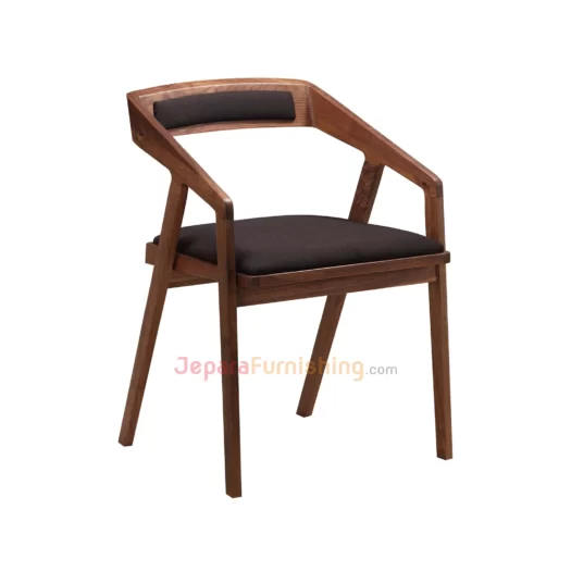Panama Armchair Walnut - Kursi Cafe Minimalis Modern