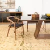 Panama Armchair Walnut - Kursi Makan Restoran Minimalis Modern