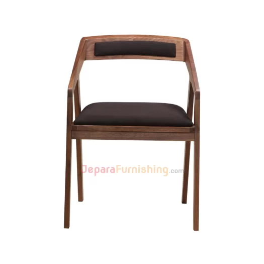 Panama Armchair Walnut - Kursi Minimalis Modern