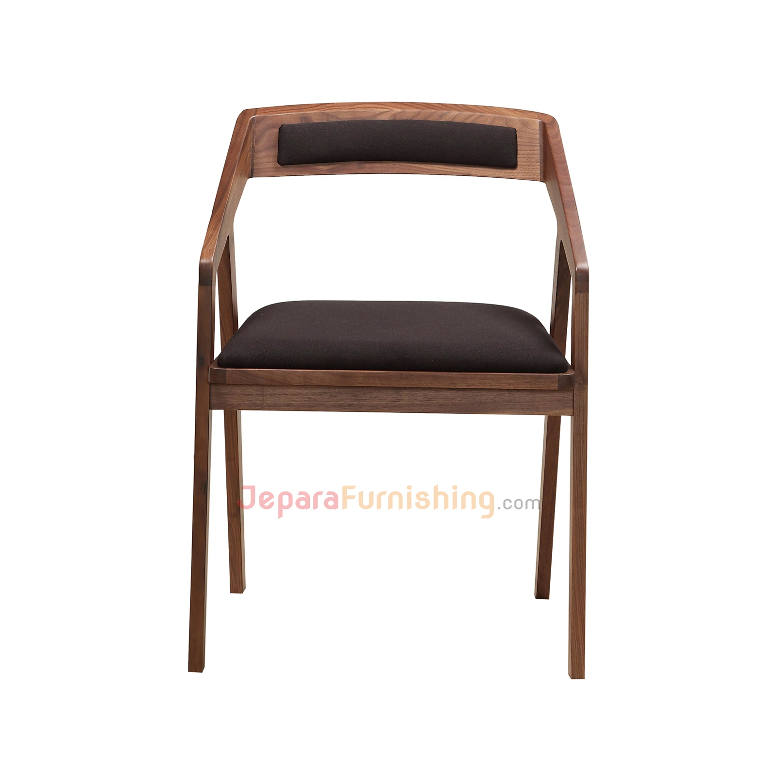Panama Armchair Walnut - Kursi Minimalis Modern