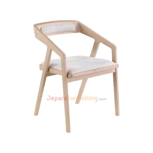 Panama Armchair White Wash - Kursi Cafe Minimalis Modern