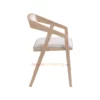 Panama Armchair White Wash - Kursi Restoran Minimalis Modern