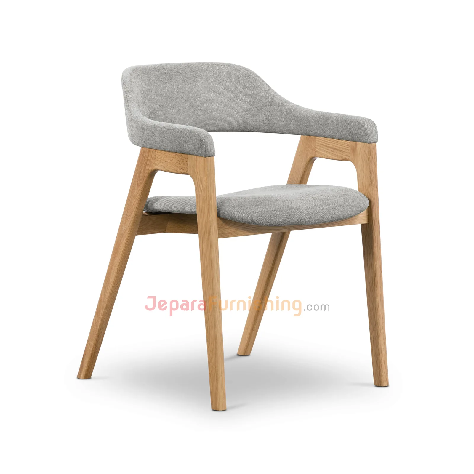 Seres Natural & Grey Nimbus - Kursi Makan Cafe Minimalis