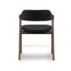 Seres Walnut & Black Leather - Kursi Makan Cafe Kayu Jati Seres Walnut & Black Leather - Kursi Makan Cafe Kayu Jati