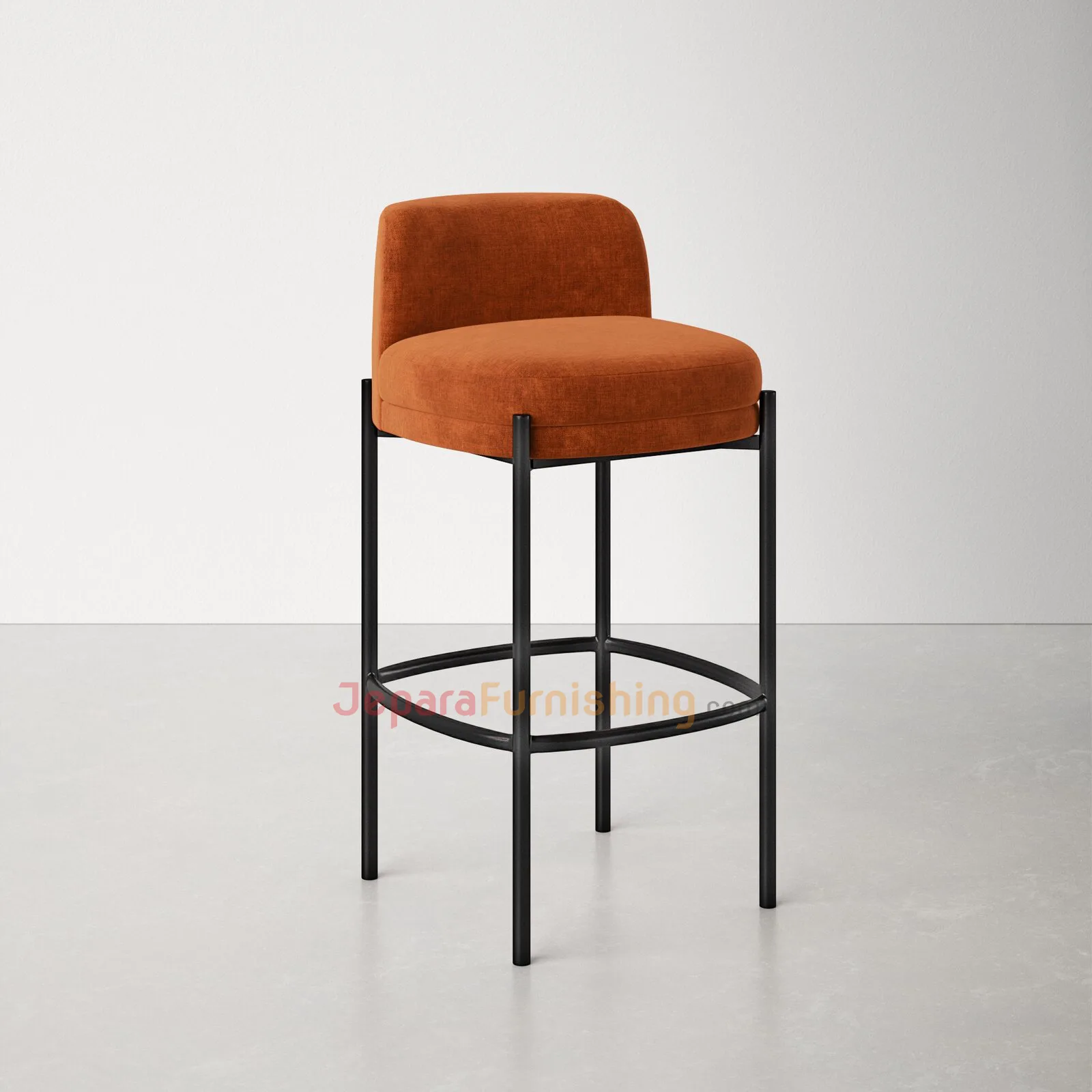 Shetia Caramel Bar Stool - Kursi Bar Minimalis Modern (2)