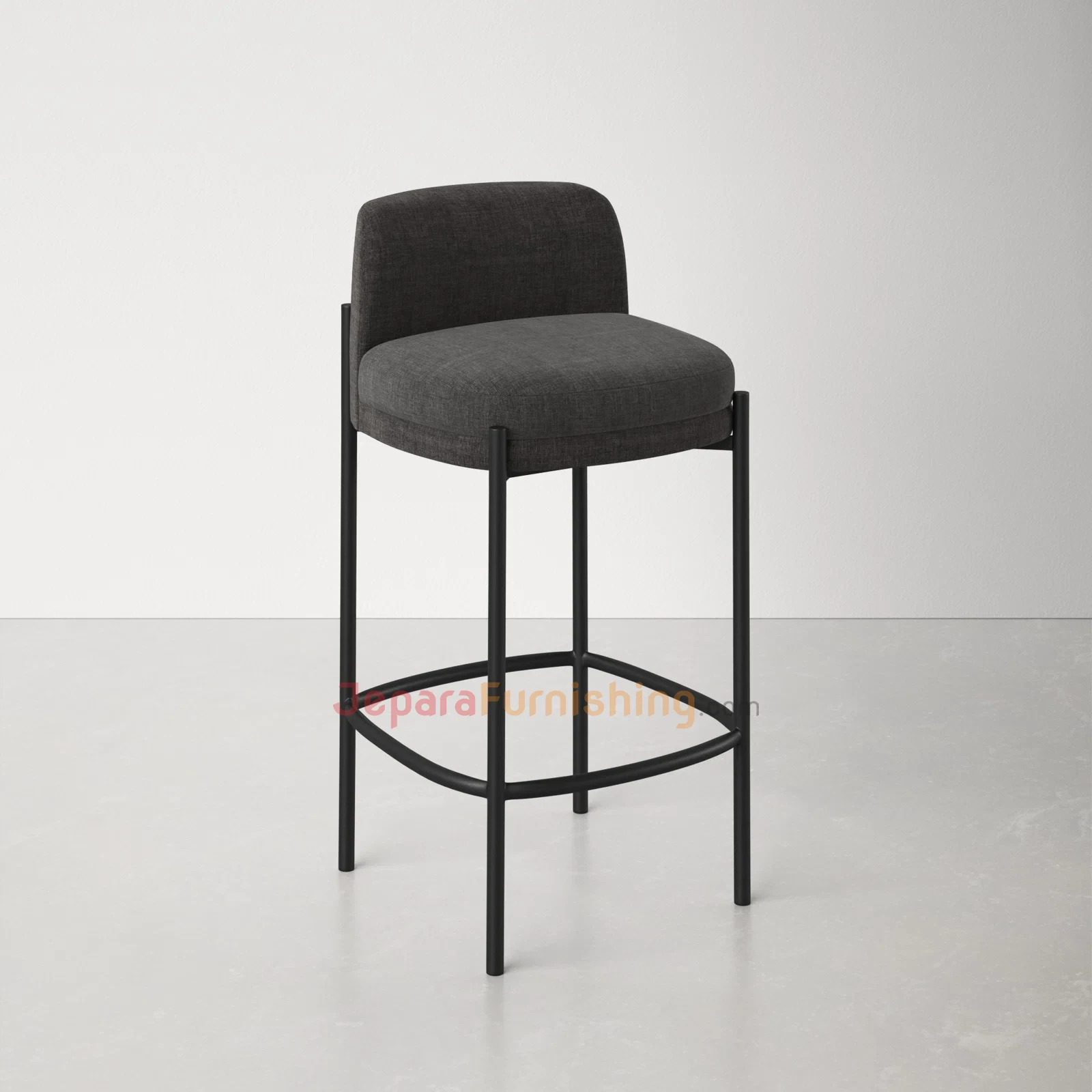 Shetia Gray Bar Stool - Kursi Bar Minimalis Modern (2) Shetia Gray Bar Stool - Kursi Bar Minimalis Modern (2)