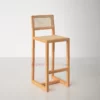 Shytool Rattan Bar (Natural) - Kursi Bar Minimalis Kayu Jati Solid (4)