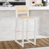 Shytool Rattan Bar (White) - Kursi Bar Minimalis Kayu Solid (2) Shytool Rattan Bar (White) - Kursi Bar Minimalis Kayu Solid (2)