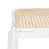 Teypo Rattan Bar Stool Minimalis - White & Natural (1)